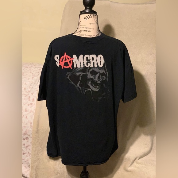 Sons of Anarchy SAMCRO Black 2XL T Shirt - Picture 2 of 5
